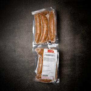Guinea Hen Sausage with Cheddar and Asparagus