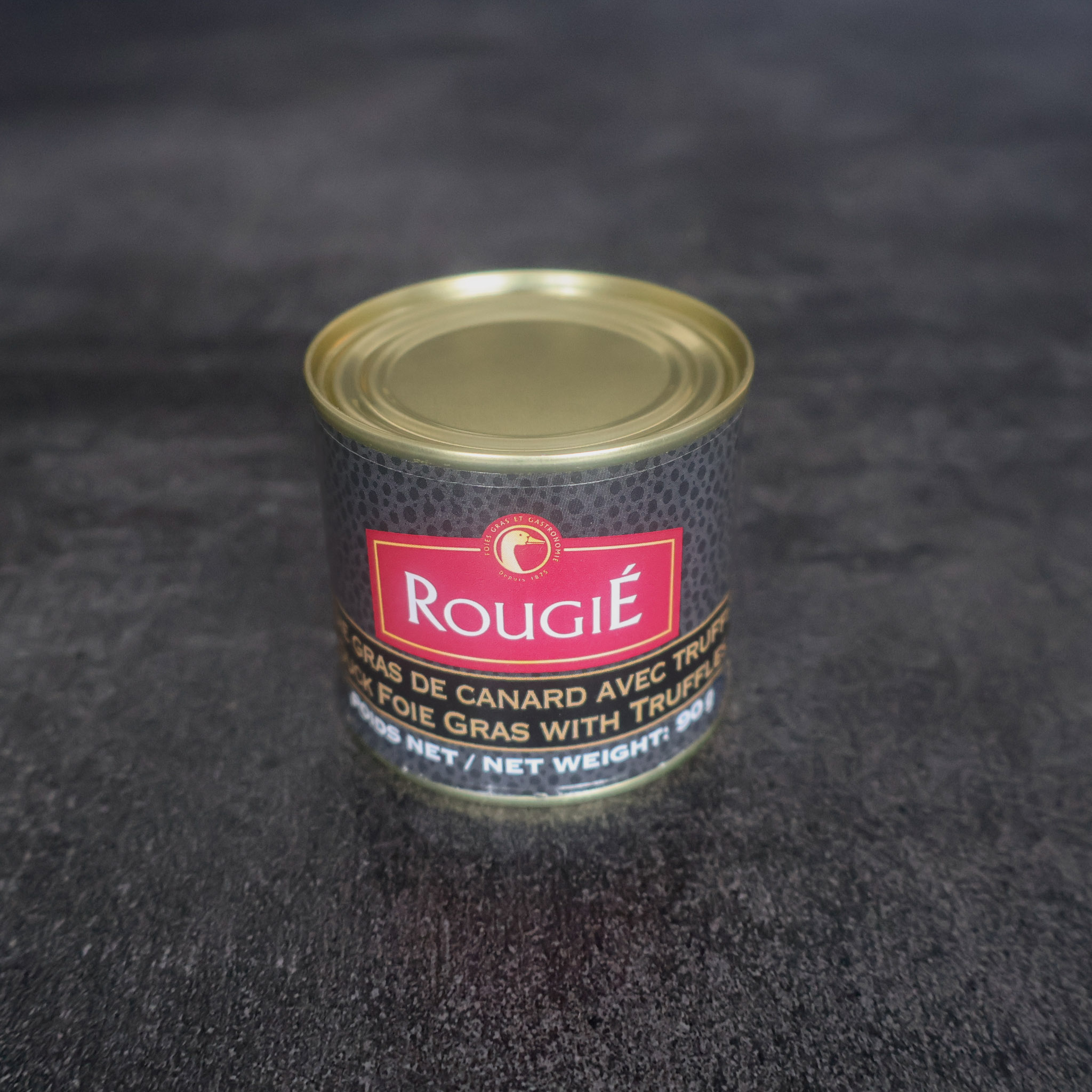Foie Gras Bloc with Truffles - 90g Tins - Rougié