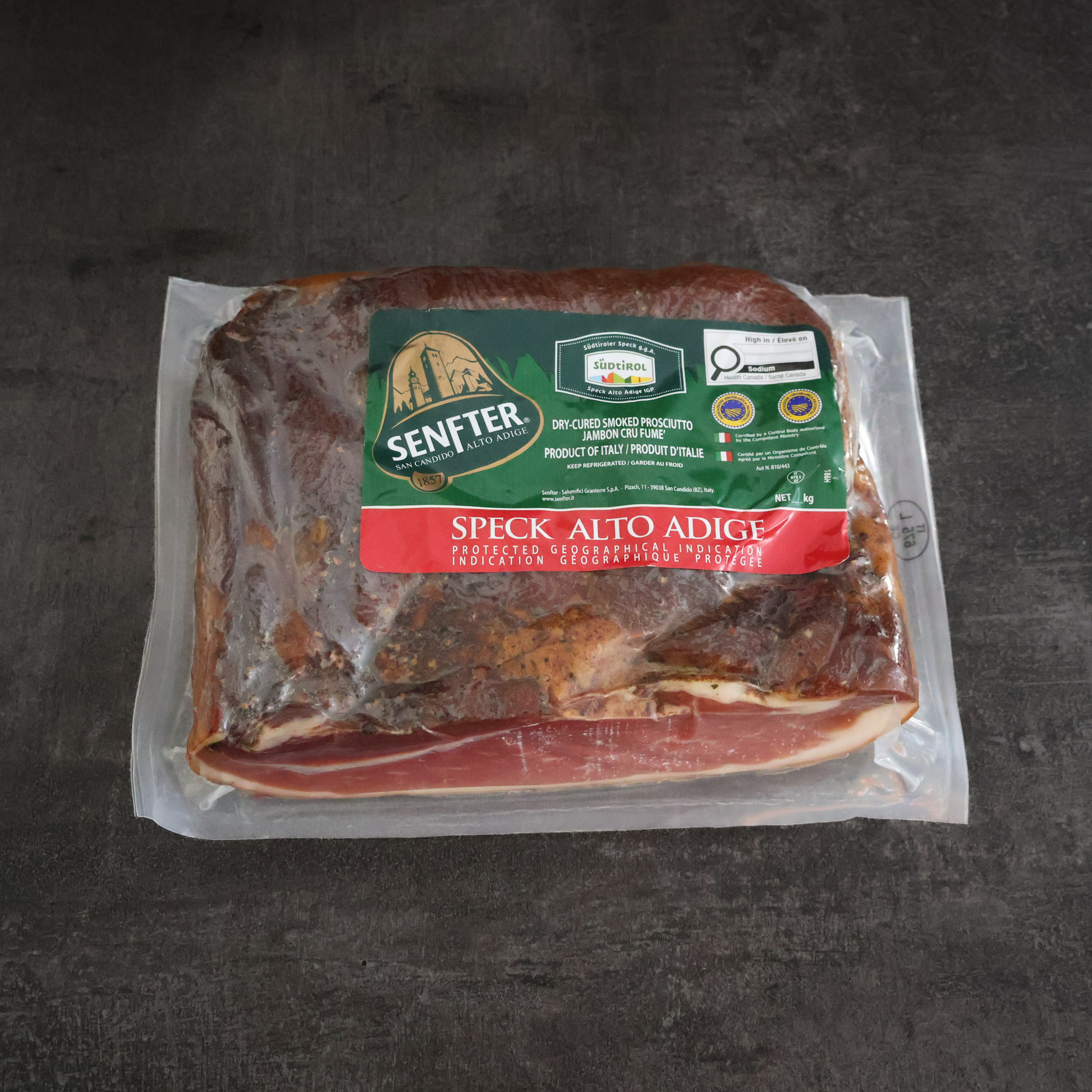Speck Alto Adige PGI
